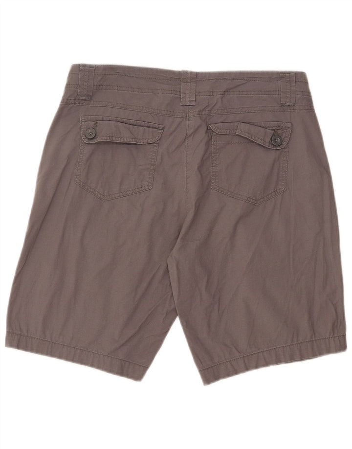 Mountain Warehouse Womens Chino Shorts UK 12 Medium W32  Grey Cotton