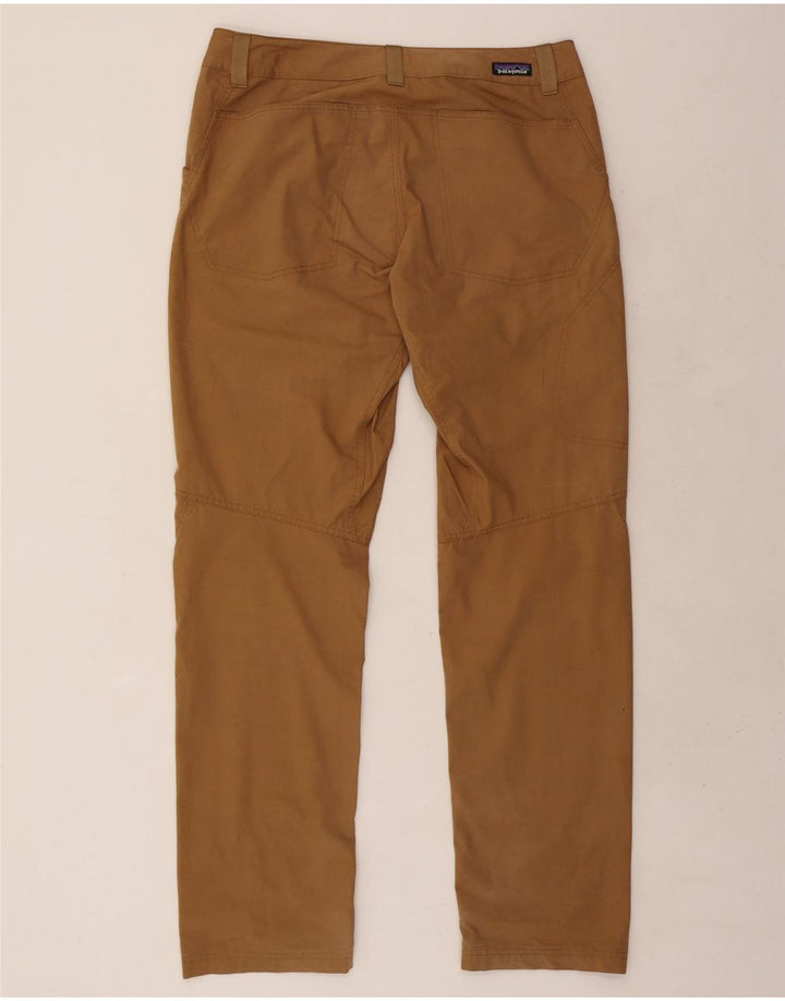 PATAGONIA Mens Straight Casual Trousers W34 L33 Beige Cotton