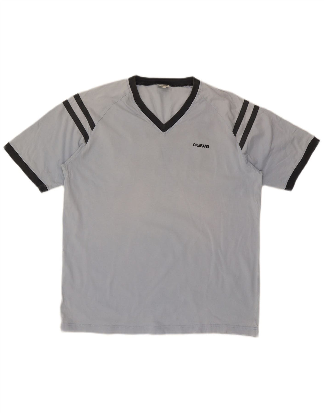 CALVIN KLEIN JEANS Mens Graphic T-Shirt Top Large Blue