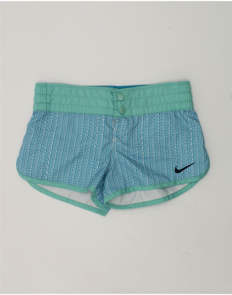 NIKE Boys Sport Shorts 10-11 Years Blue Polyester | Vintage Nike | Thrift | Second-Hand Nike | Used Clothing | Messina Hembry 