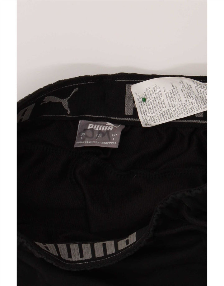 Puma Mens Tracksuit Trousers Small Black Cotton