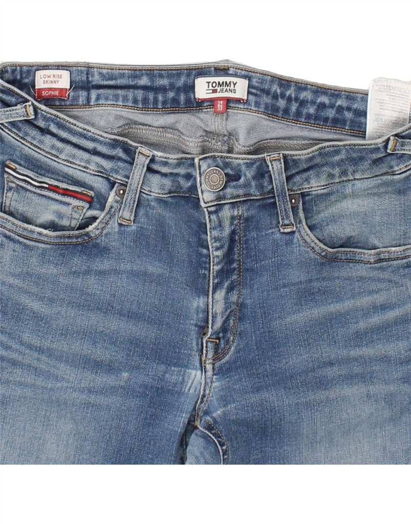 TOMMY HILFIGER Womens Sophie Low Waist Skinny Jeans W29 L32 Blue Cotton Vintage Tommy Hilfiger and Second-Hand Tommy Hilfiger from Messina Hembry 