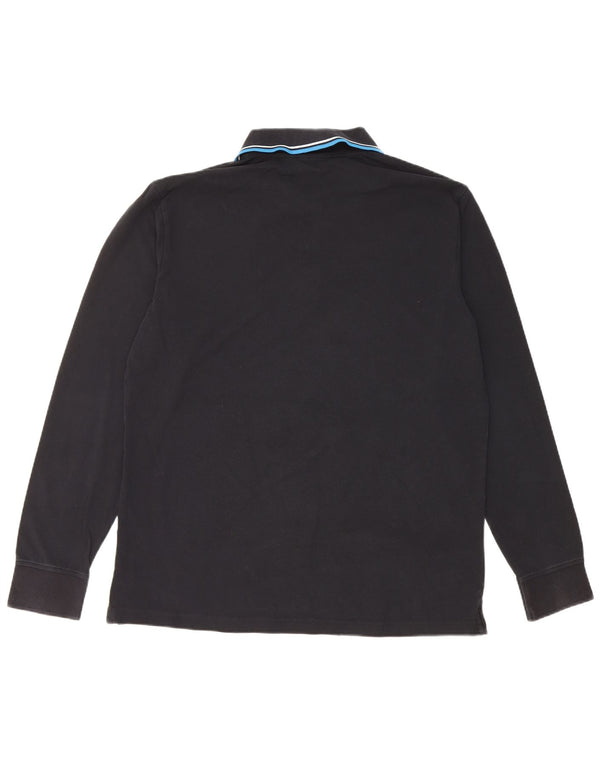 Diadora Mens Long Sleeve Polo Shirt 2XL Black