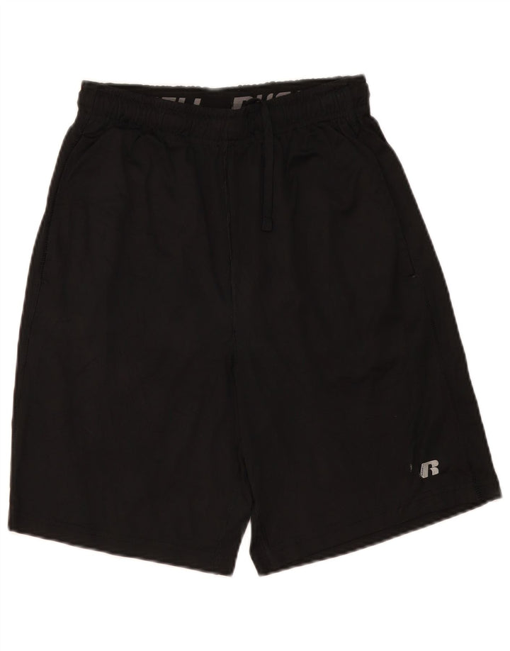 RUSSELL ATHLETIC Mens Dri-Power Sport Shorts Small  Black Polyester