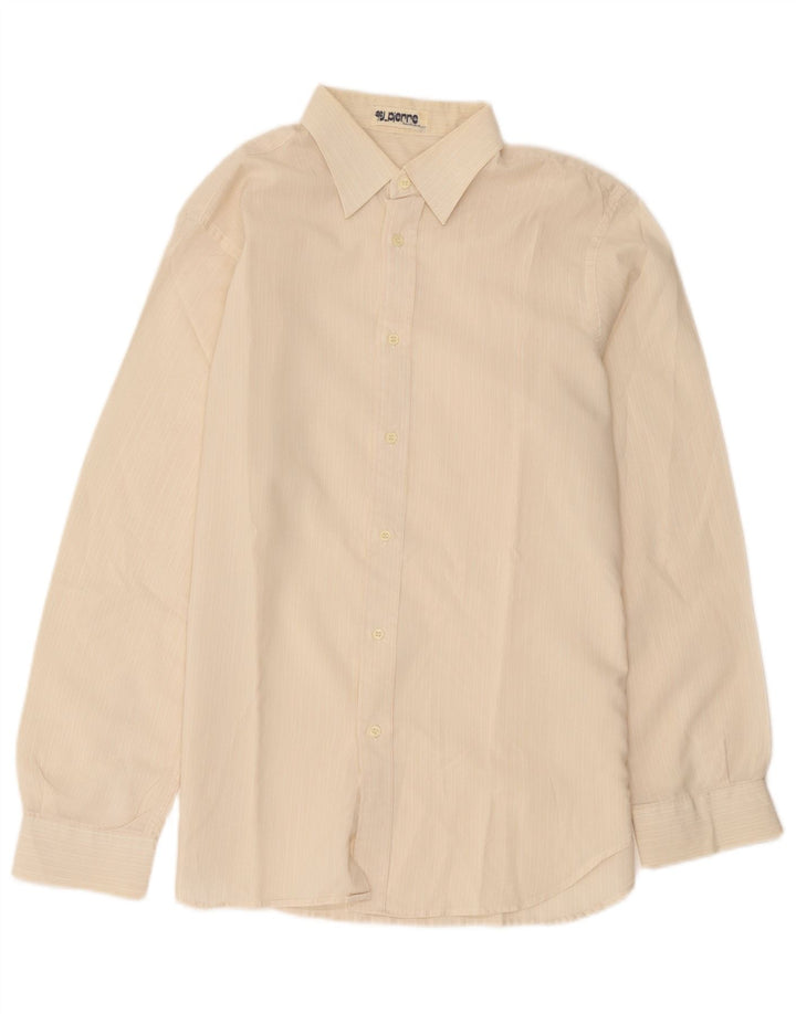 Jean Pierre Mens Shirt Medium Beige Striped
