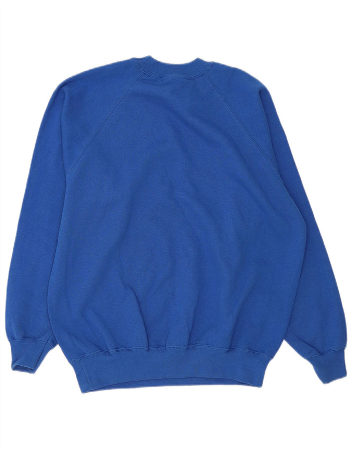 Fruit Of The Loom Mens Regular Fit Sweatshirt Jumper Medium Blue Cotton