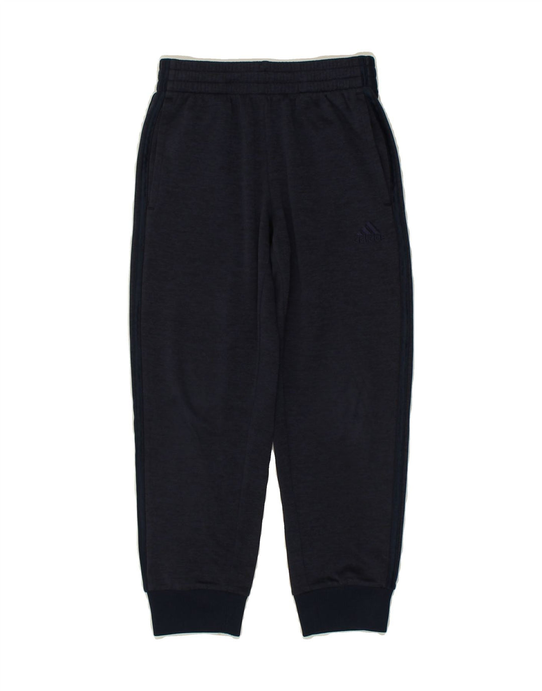 ADIDAS Boys Tracksuit Trousers Joggers 7-8 Years Small Navy Blue Polyester Vintage Adidas and Second-Hand Adidas from Messina Hembry 