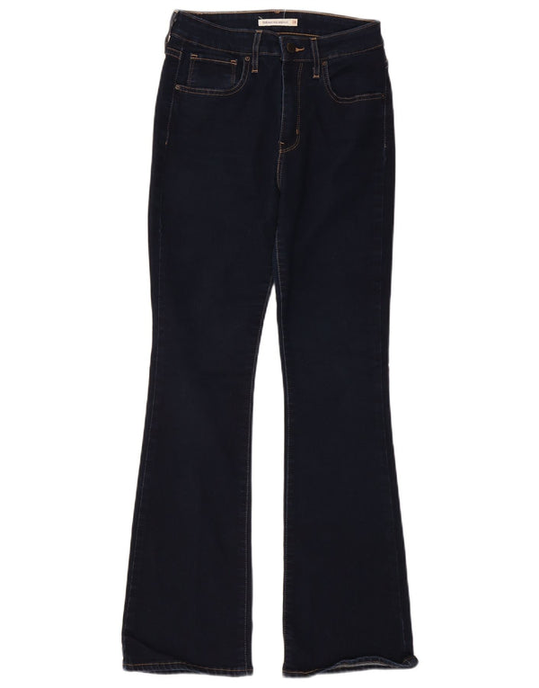 Levi's Womens 725 High Rise Bootcut Jeans W28 L30 Navy Blue Cotton
