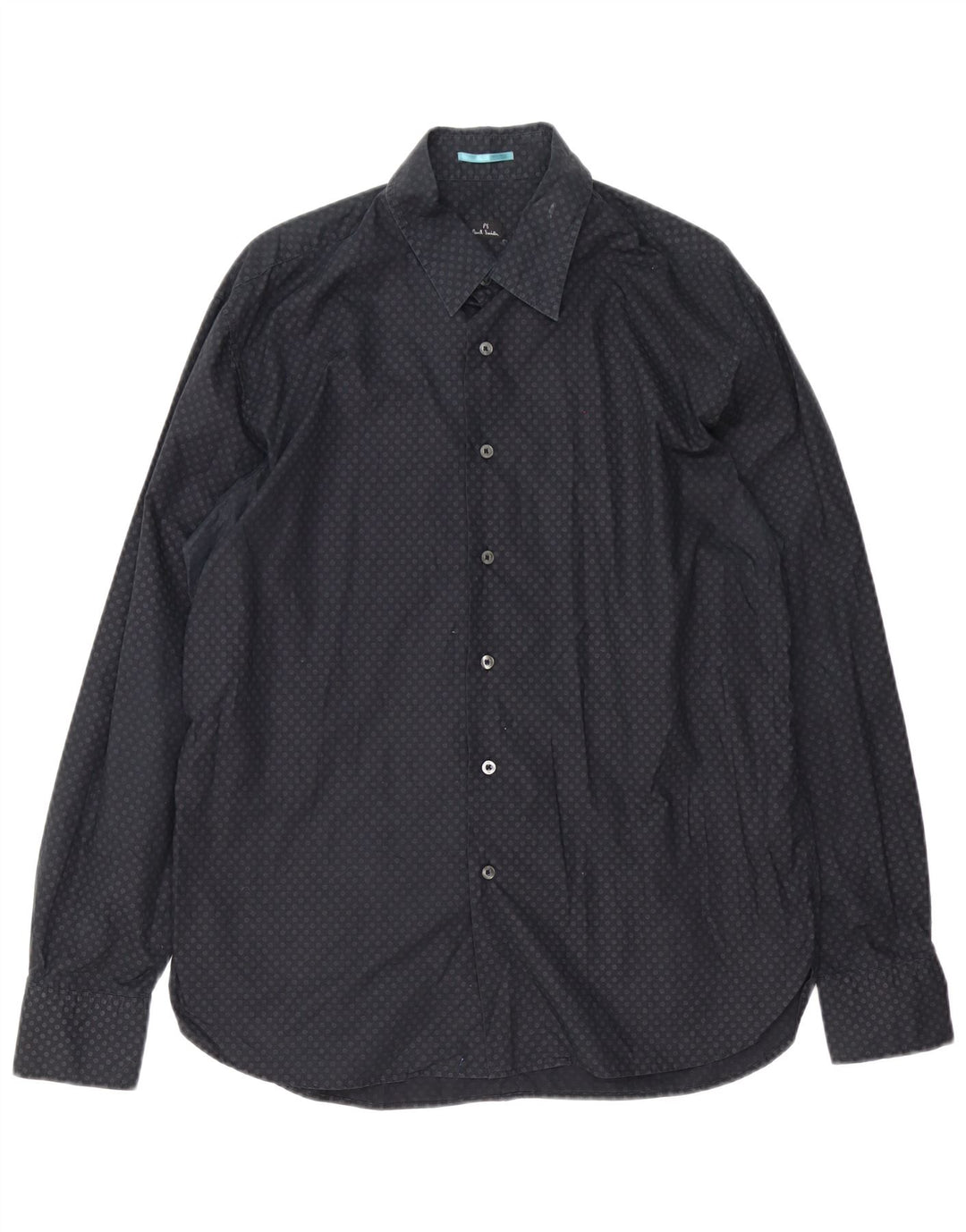 Paul Smith Mens Classic Fit Shirt XL Black Spotted Cotton