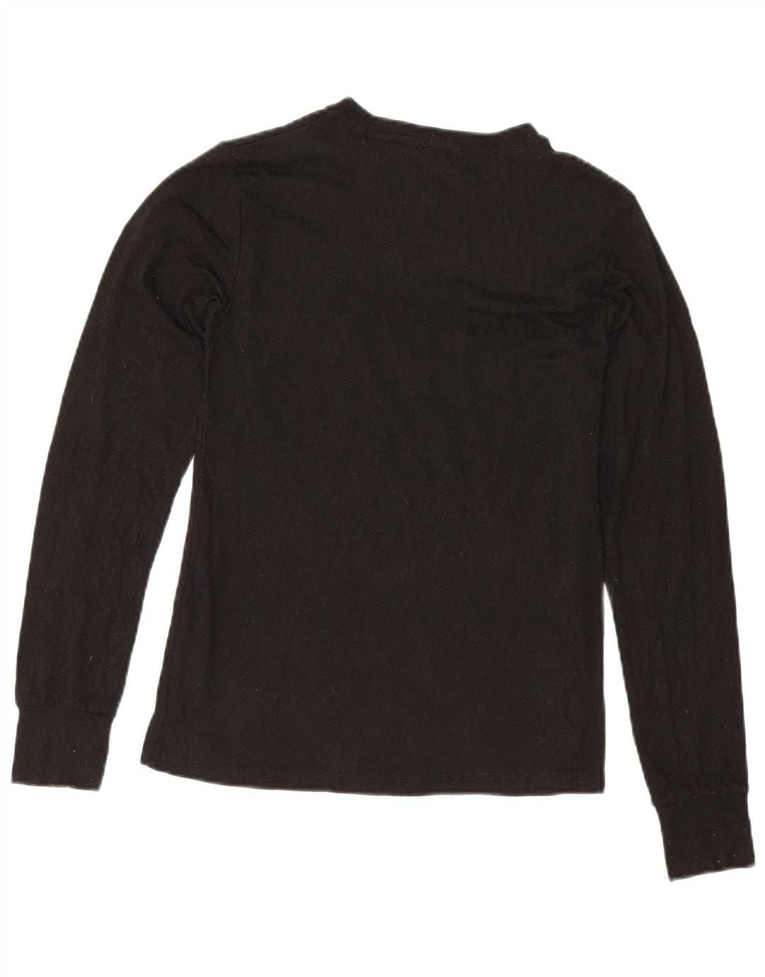 Fila Womens Top Long Sleeve UK 12 Medium Black Polyester