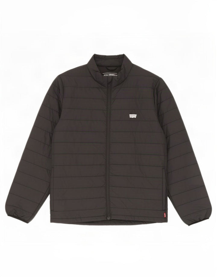 Levi's Mens Padded Jacket UK 36 Small Black Polyester
