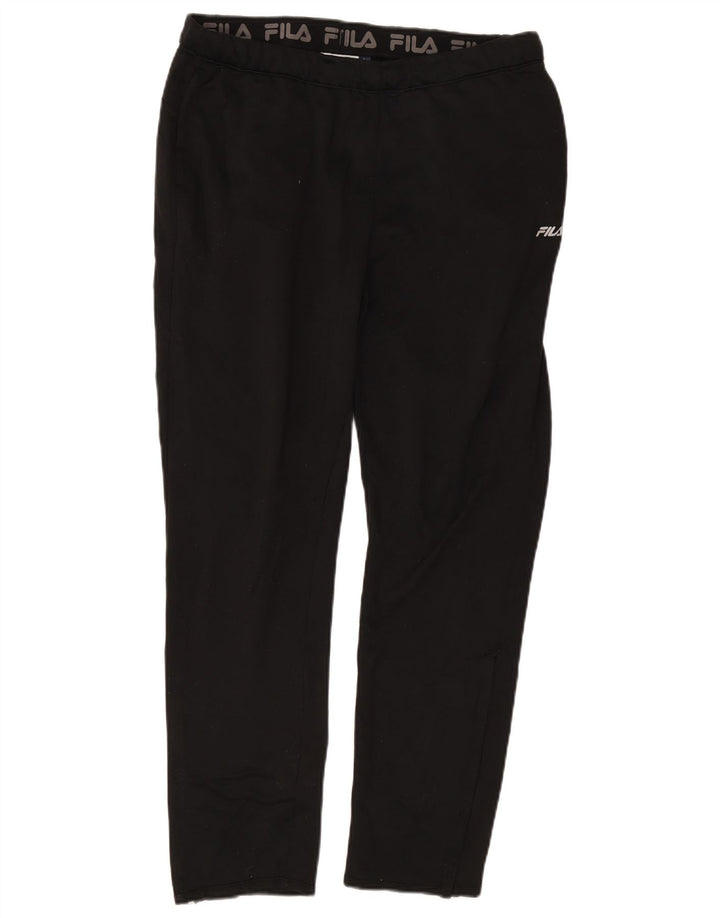 Fila Mens Tracksuit Trousers Large  Black Polyester