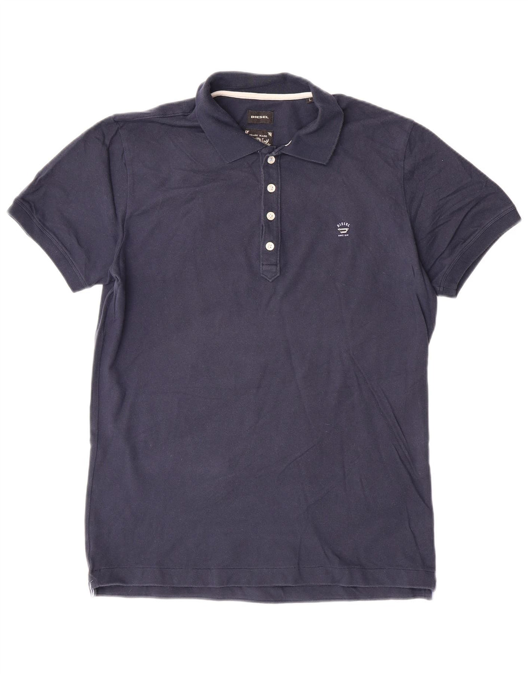 DIESEL Mens Polo Shirt Large Navy Blue