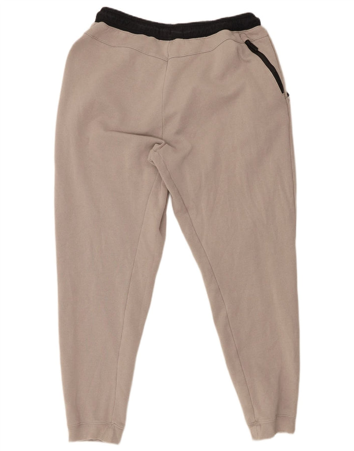 NIKE Mens Tracksuit Trousers Joggers Large  Grey Cotton