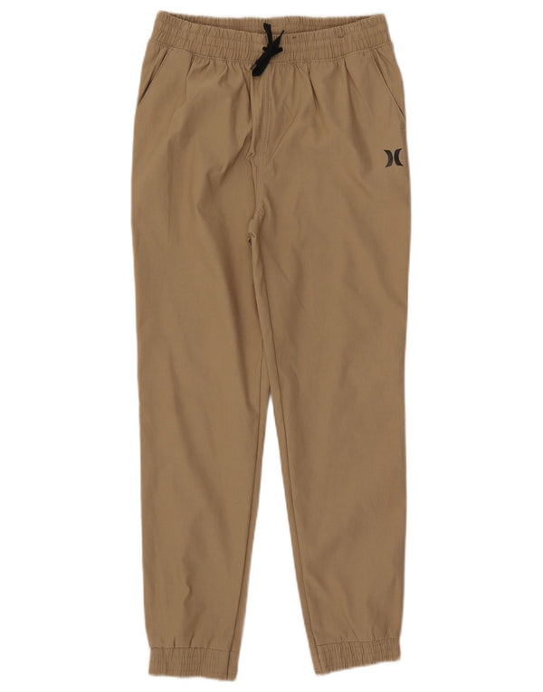 Hurley Boys Joggers Casual Trousers 10-11 Years W26 L25 Beige Nylon
