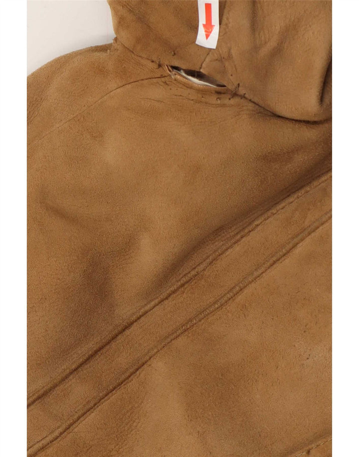 Vintage Mens 3 Button Suede Blazer Jacket UK 38 Medium Brown