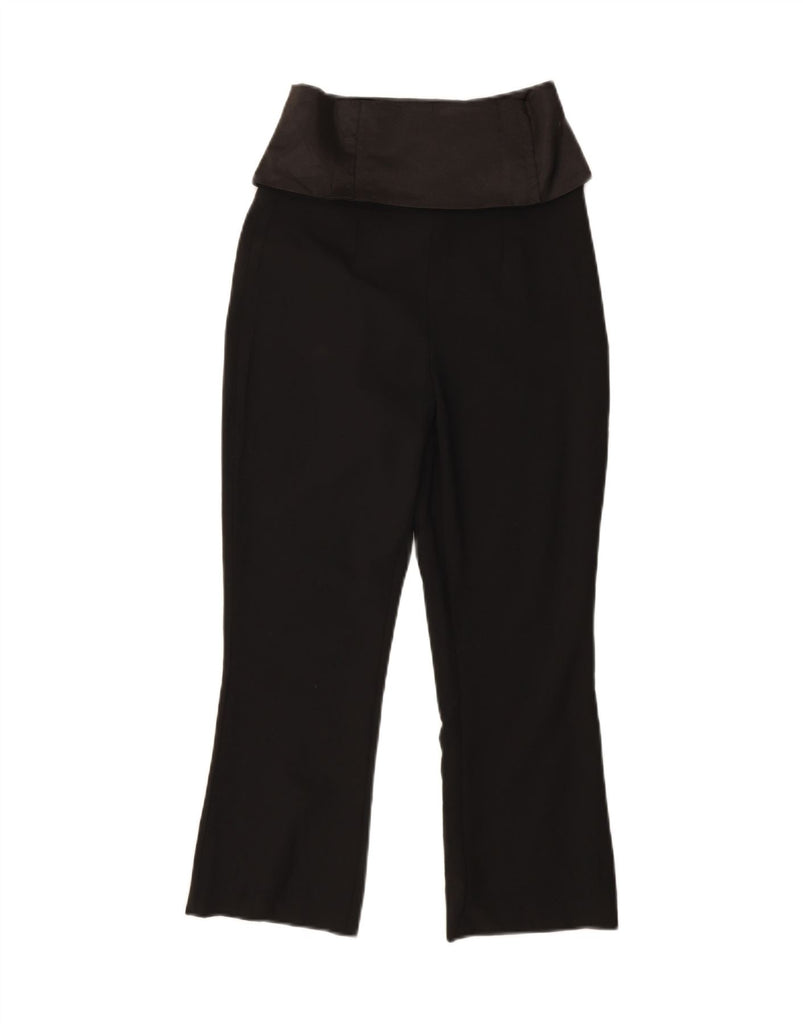 DOLCE & GABBANA Womens Straight Casual Trousers IT 42 Medium W28 L23 Black Vintage Dolce & Gabbana and Second-Hand Dolce & Gabbana from Messina Hembry 