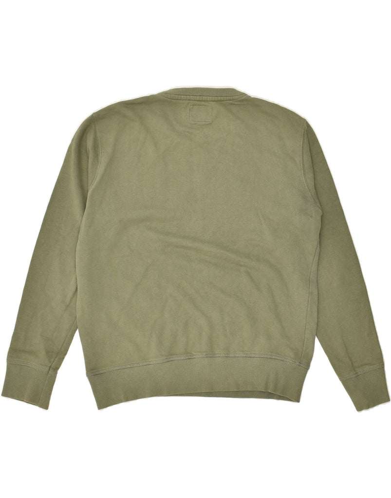 JACK & JONES Mens Graphic Sweatshirt Jumper Medium Green Cotton | Vintage Jack & Jones | Thrift | Second-Hand Jack & Jones | Used Clothing | Messina Hembry 