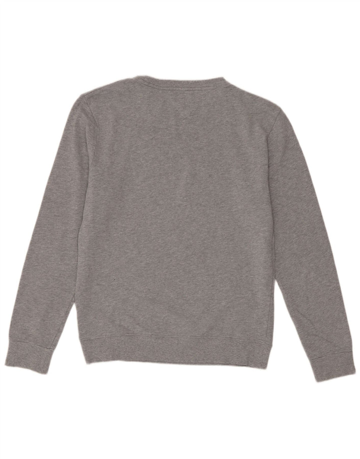 Tommy Hilfiger Mens Graphic Sweatshirt Jumper Small Grey Flecked Cotton