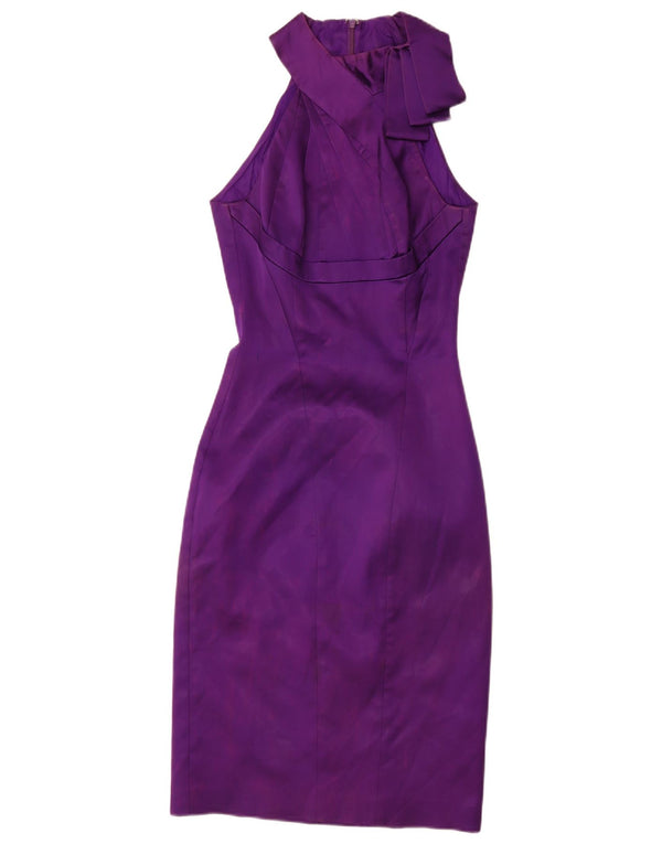 Karen Millen Womens Halter Dress UK 8 Small Purple