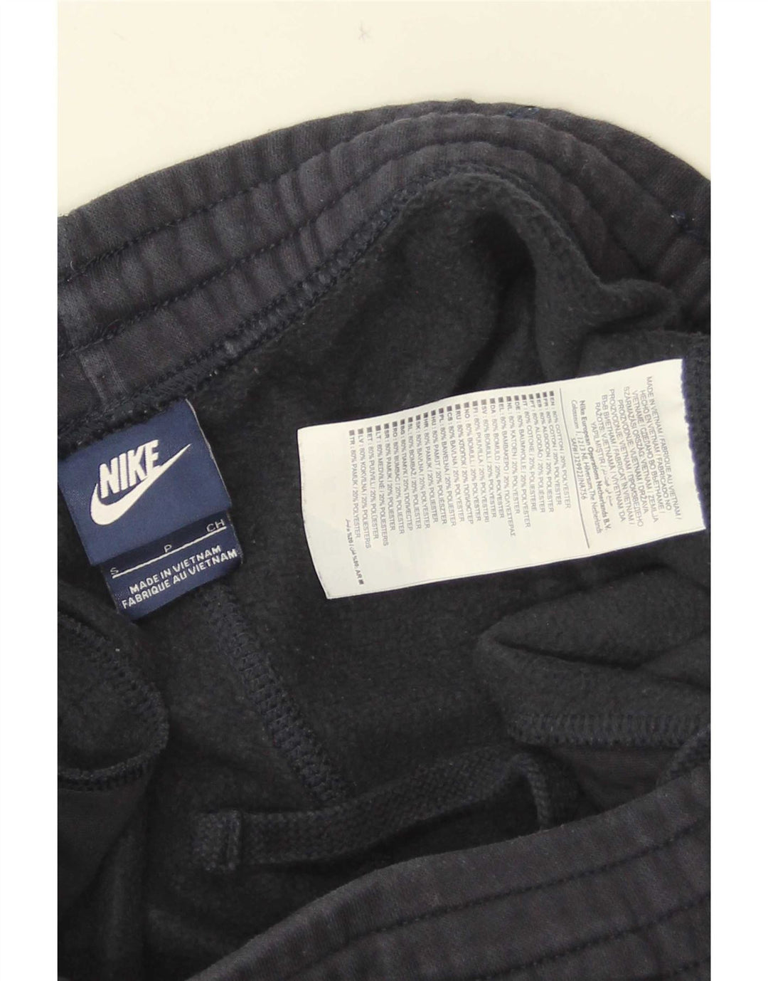 Nike Mens Tracksuit Trousers Joggers Small Navy Blue Cotton