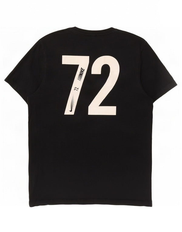 Nike Mens Graphic T-Shirt Top Large Black Cotton