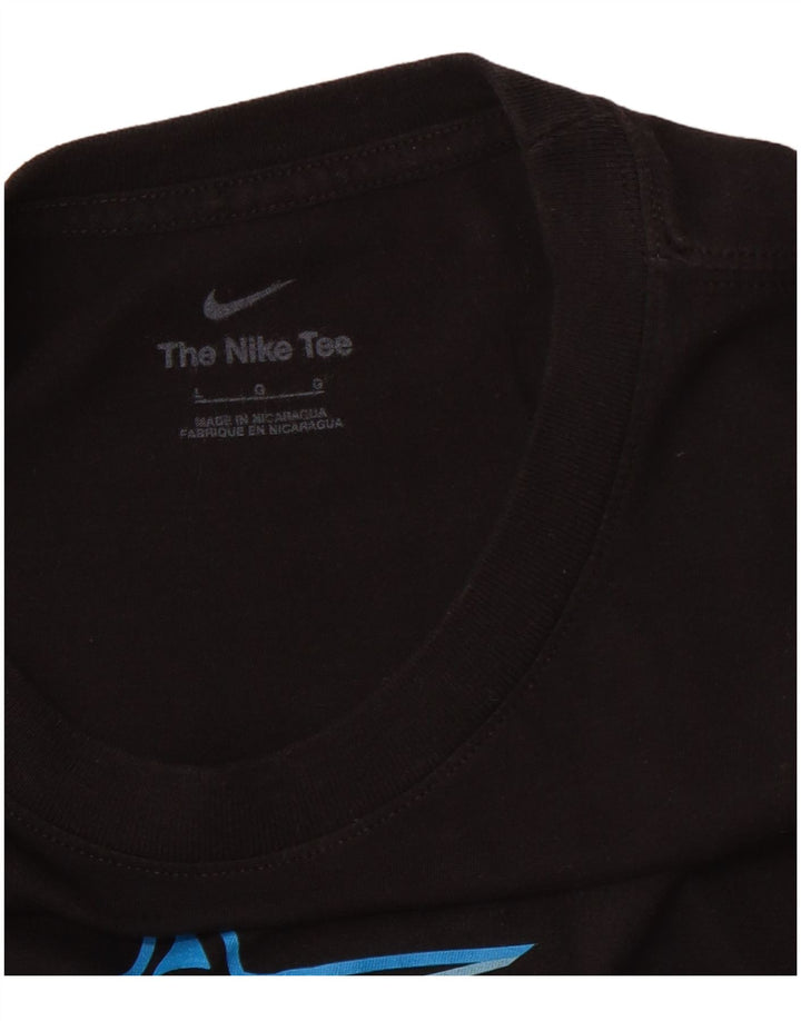 NIKE Mens Graphic T-Shirt Top Large Black