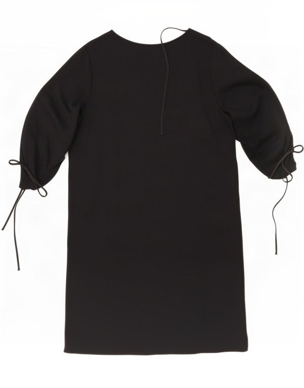 Cos Womens 3/4 Sleeve Shift Dress UK 14 Medium Navy Blue Viscose