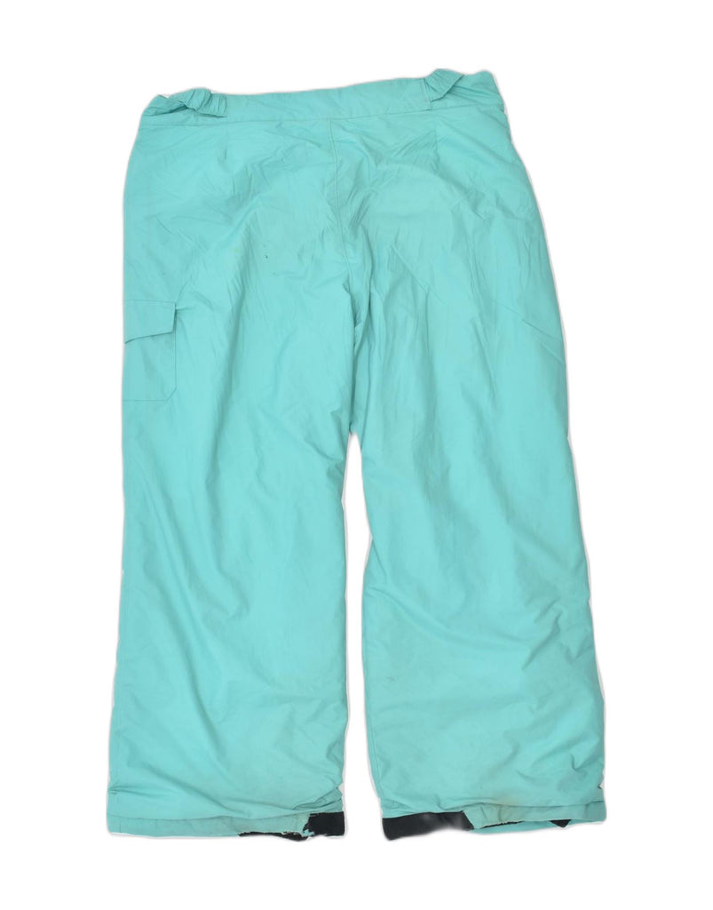 COLUMBIA Womens Ski Trousers Large Turquoise Nylon | Vintage | Thrift | Second-Hand | Used Clothing | Messina Hembry 