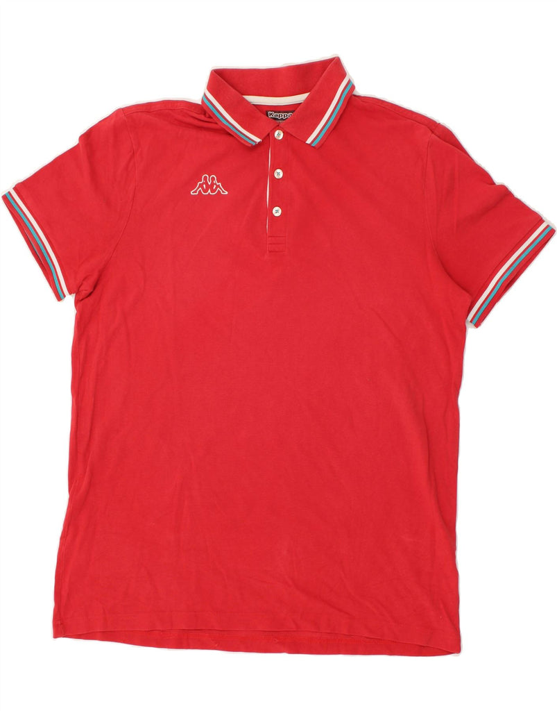 KAPPA Mens Polo Shirt XL Red Cotton | Vintage Kappa | Thrift | Second-Hand Kappa | Used Clothing | Messina Hembry 