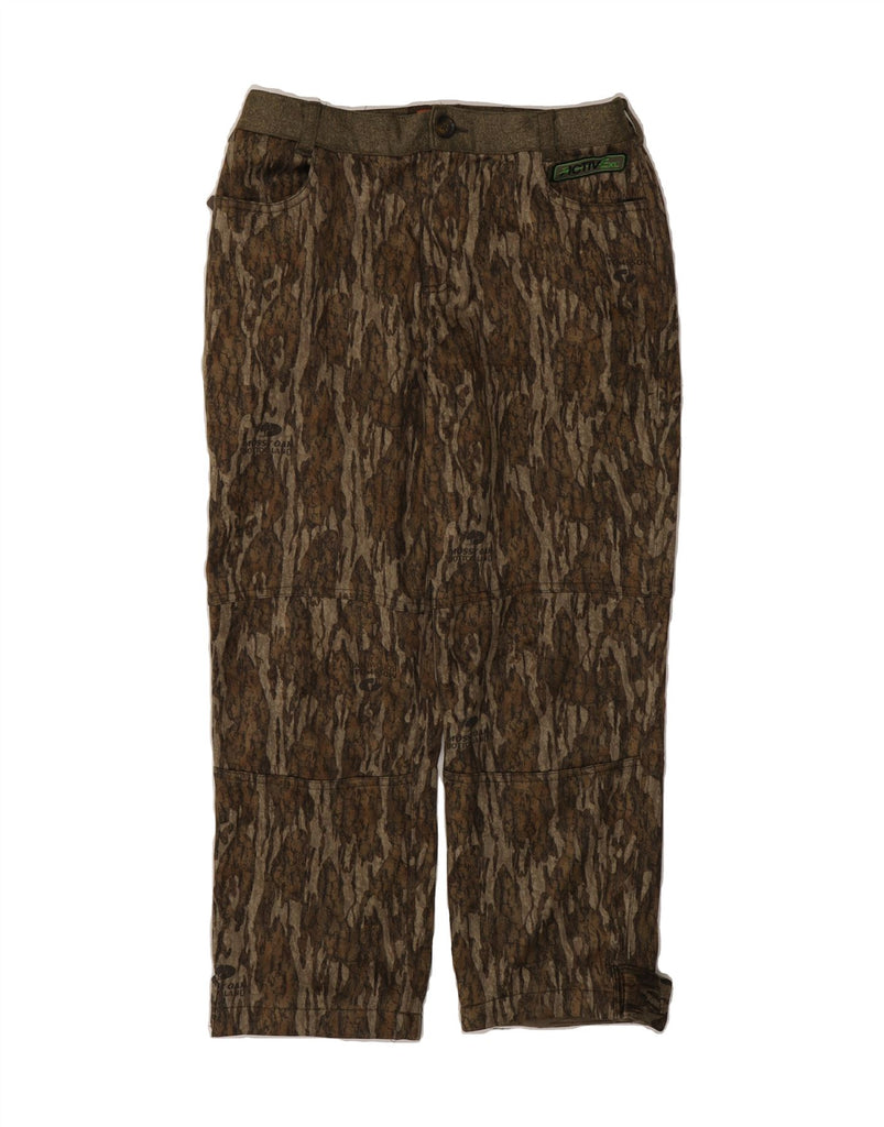 NON-TYPICAL BY DRAKE Womens Capri Trousers UK 16 Large W30 L24 Brown Vintage Non-Typical by Drake and Second-Hand Non-Typical by Drake from Messina Hembry 