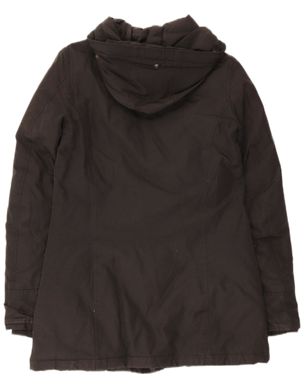 Woolrich Womens Hooded Padded Coat UK 6 XS Black