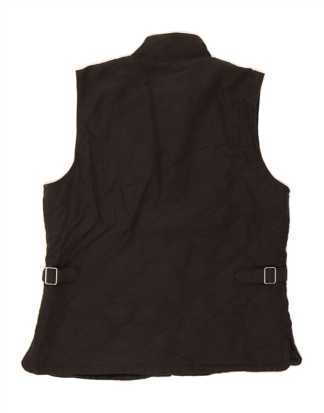 ORVIS Womens Quilted Gilet UK 10 Small Black Polyester Vintage Orvis and Second-Hand Orvis from Messina Hembry 