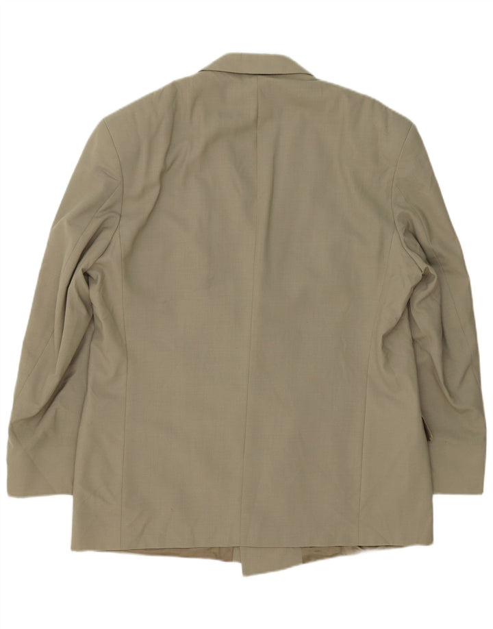 MARKS & SPENCER Mens Double Breasted Blazer Jacket UK 42 Large Beige