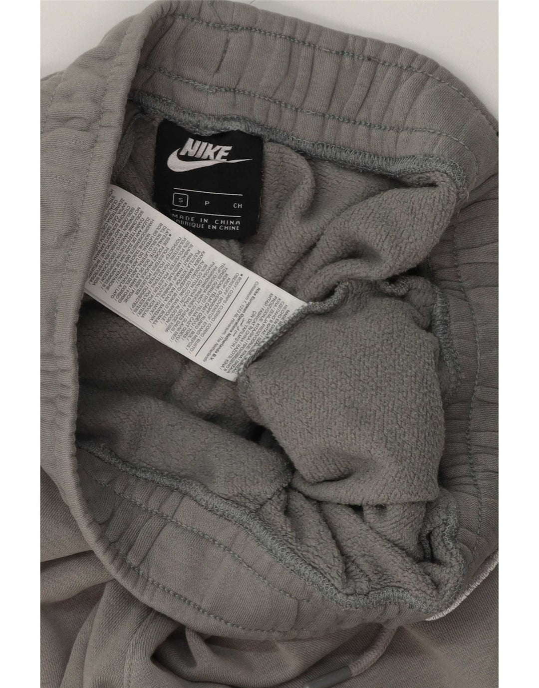 Nike Mens Graphic Tracksuit Trousers Joggers Small Grey Cotton