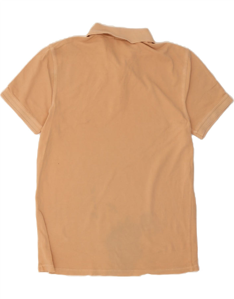 HUGO BOSS Mens Slim Fit Polo Shirt Large Beige Cotton Vintage Hugo Boss and Second-Hand Hugo Boss from Messina Hembry 