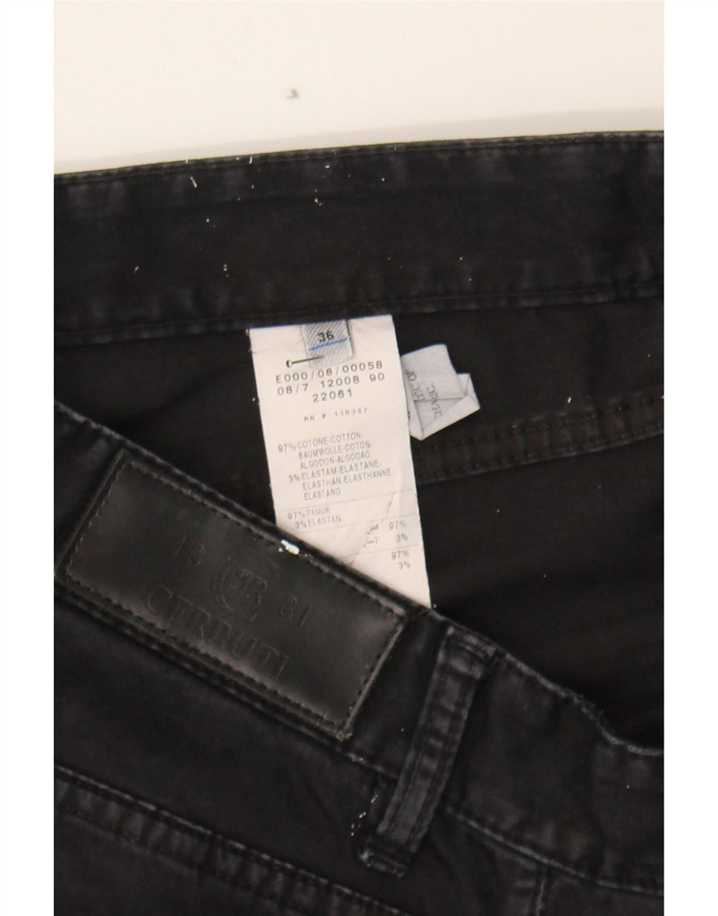 CERRUTI 1881 Mens Straight Jeans W36 L32 Black Cotton Vintage Cerruti 1881 and Second-Hand Cerruti 1881 from Messina Hembry 