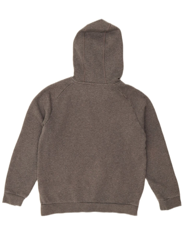 Adidas Boys Hoodie Jumper 11-12 Years Grey Cotton