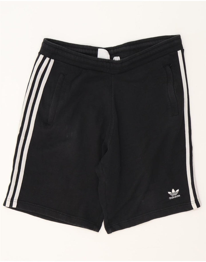 ADIDAS Mens Sport Shorts Large Black Cotton