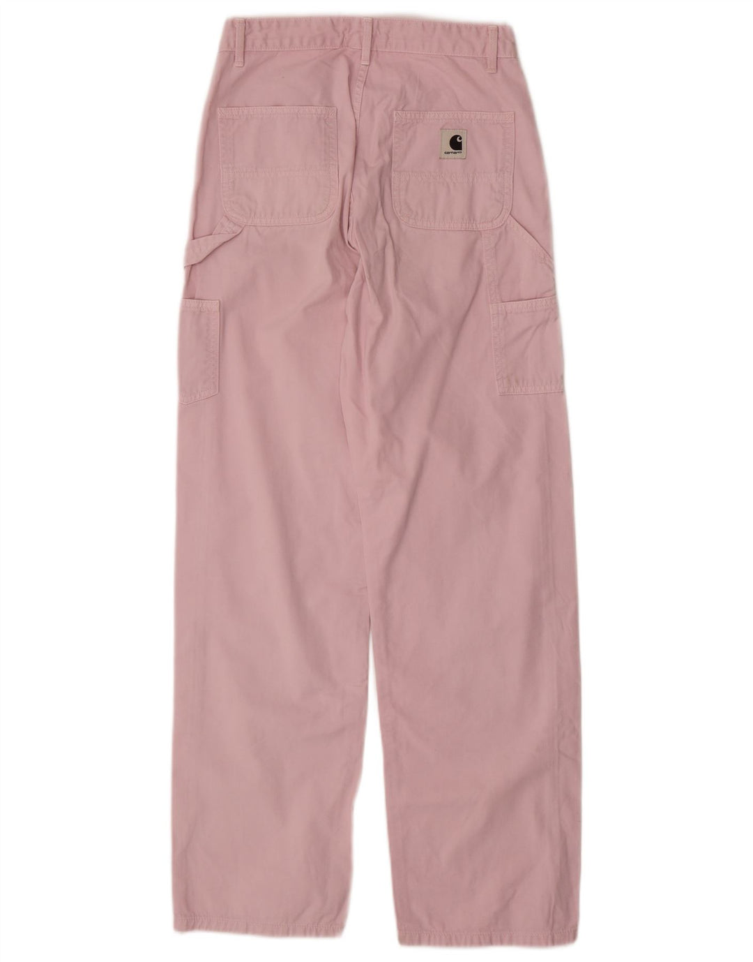 CARHARTT Womens Straight Cargo Trousers W25 L29 Pink Cotton