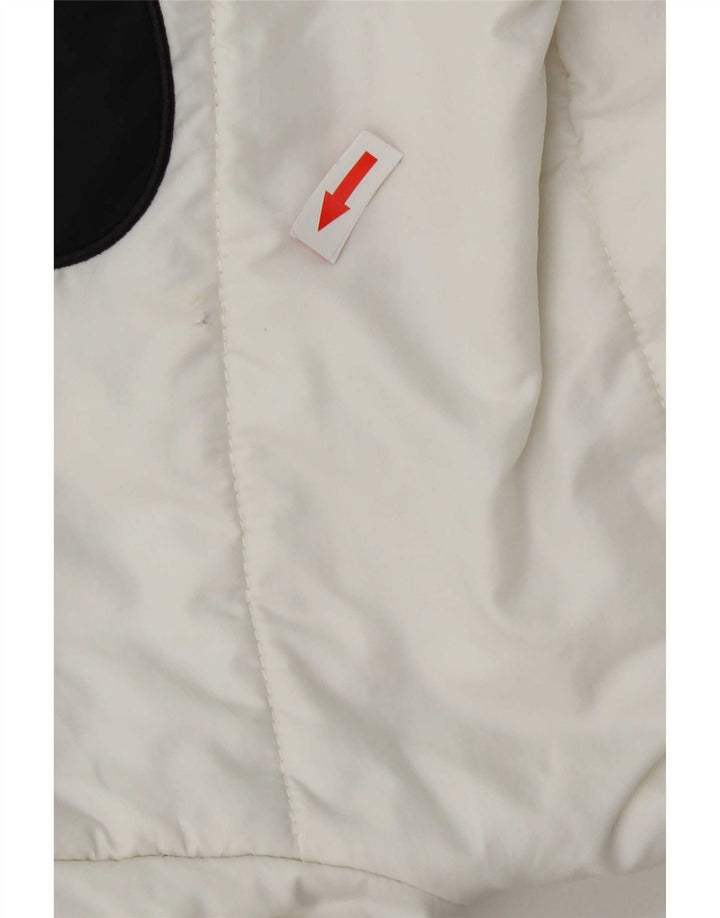 Nike Womens Therma-Fit Graphic Hooded Padded Jacket UK 14 Medium White