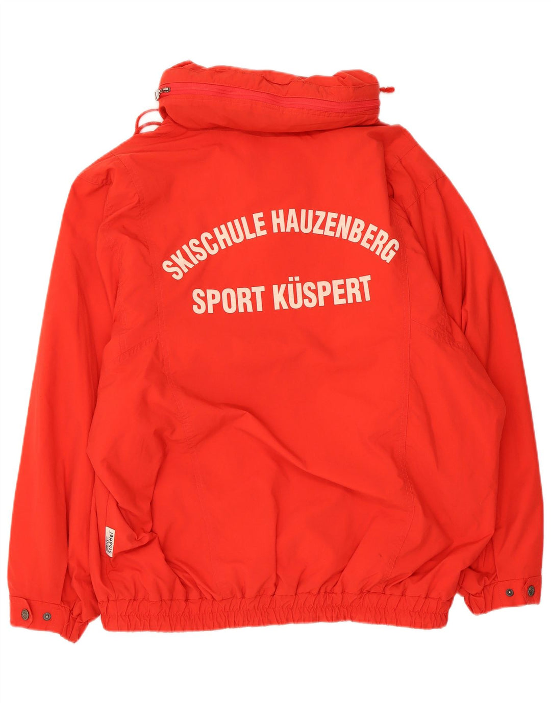 Schoffel Mens Graphic Hooded Anorak Jacket IT 52 XL Red Nylon