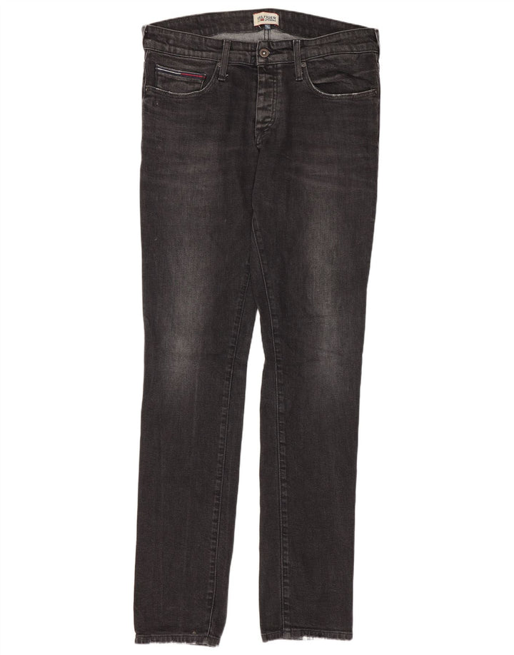 Tommy Hilfiger Mens Slim Jeans W33 L34 Grey Cotton