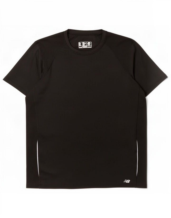 New Balance Mens T-Shirt Top Large Black