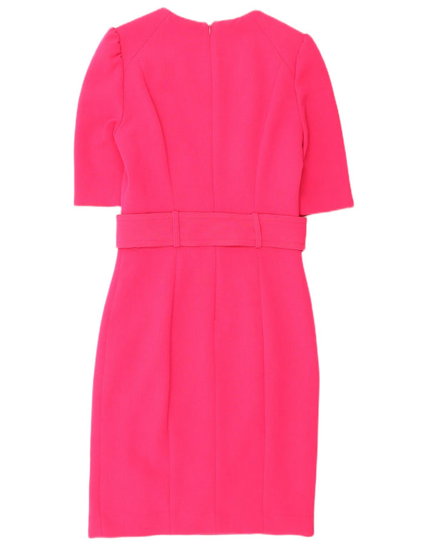 Mariella Rosati Womens Sheath Dress UK 8 Small Pink Viscose