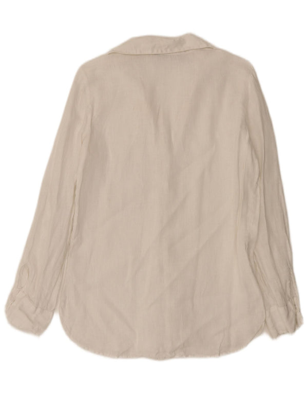 Zara Womens Shirt UK 10 Small White