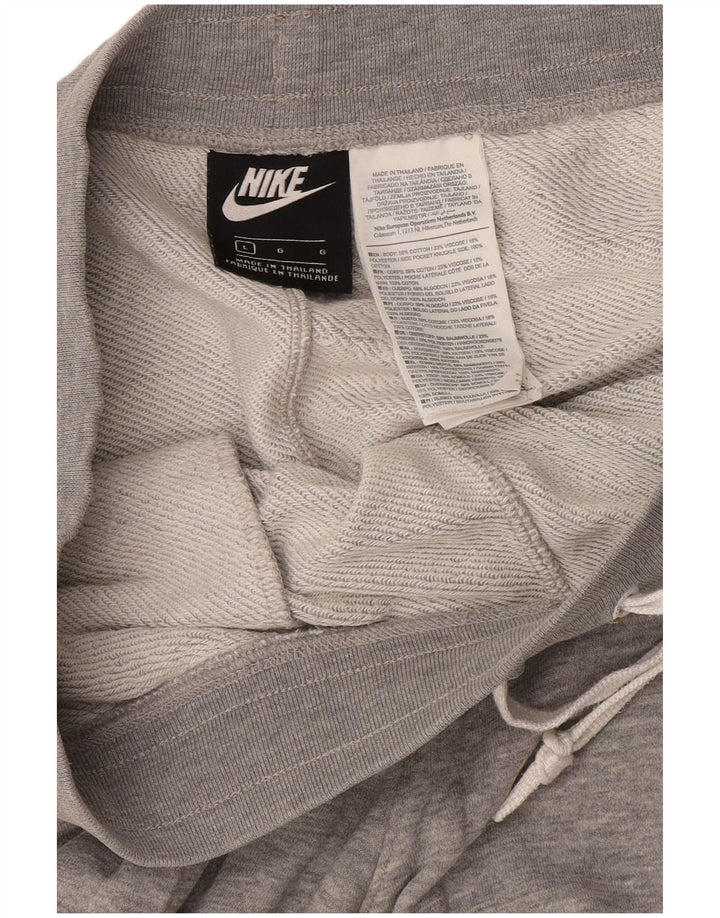 Nike Mens Graphic Sport Shorts Large Grey Flecked Cotton