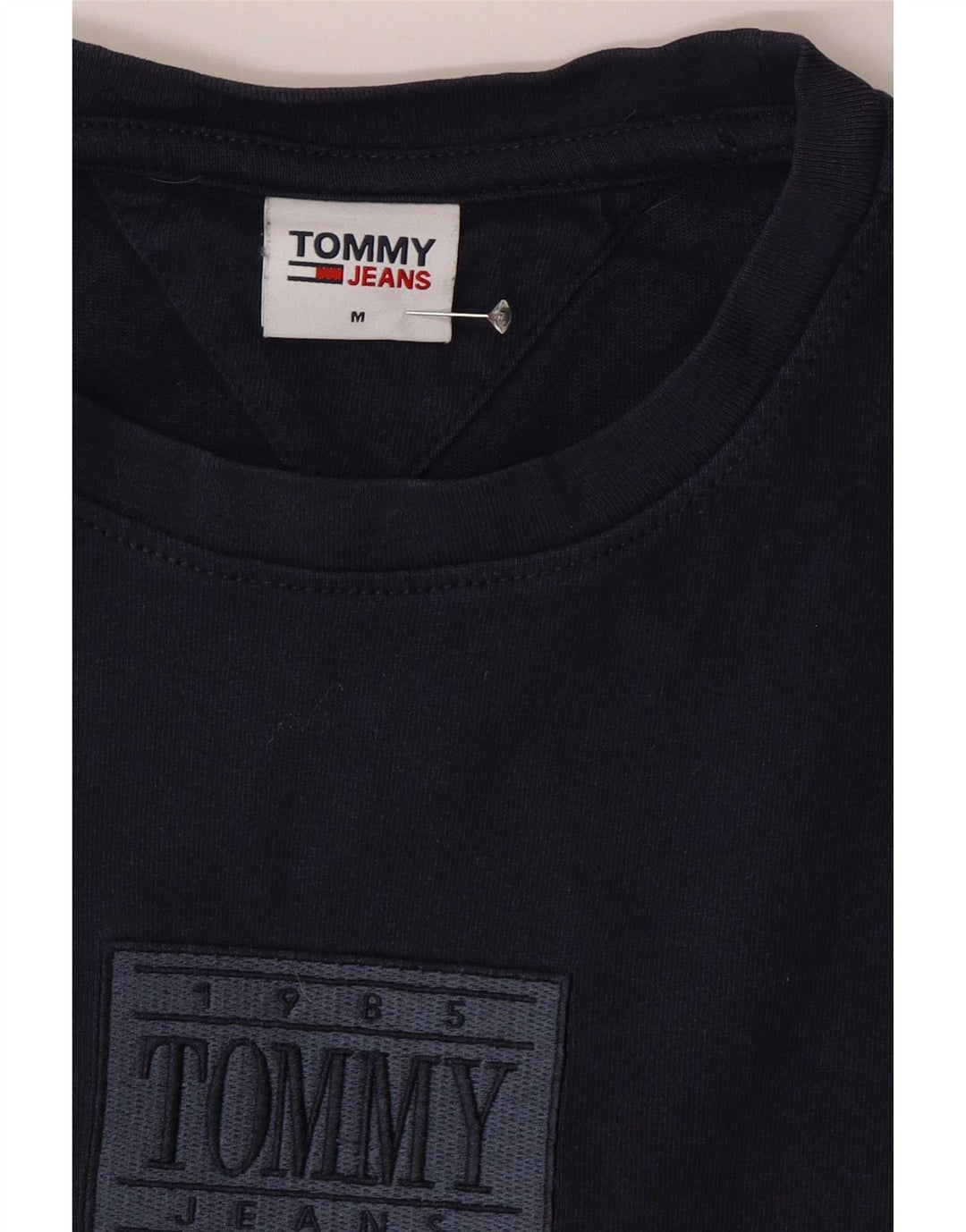 Tommy Hilfiger Mens Graphic T-Shirt Top Medium Navy Blue