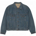 WPM Mens Denim Jacket UK 44 2XL Blue Cotton