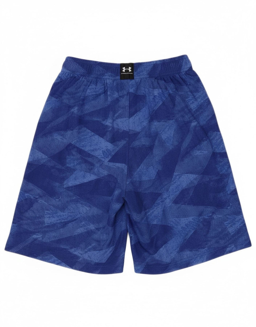 Under Armour Boys Sport Shorts 9-10 Years Medium Blue Geometric
